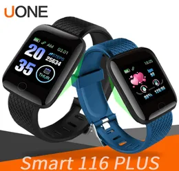 116 Plus Smart Watch Bracelets 피트니스 추적기 심박수 단계 카운터 활동 모니터 밴드 팔찌 PK 115 Plus M3 for iPhone A5636720