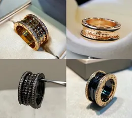 Desingers Ring Men and Womenの幅と狭いバージョンLuxurysオープンリングLady Lady Silver Snakeメッキライトボーンフルダイヤモンドパターンカップルサイズ5-11