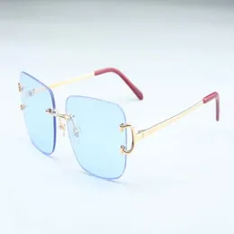 2019 New Factory Direct Luxury Fashion Solglasögon 4193830 Simple Large Box Claw Metal Ultra Light Sunglasses3396650