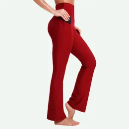 Novas calças largas de ioga femininas cintura alta levantamento de quadril calças de moletom de perna larga respirável estiramento esportes micro queimado fitness leggings até o chão