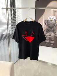 Herrendesigner Highend T -Shirt modische schwarze und weiße kurzärmelige luxuriöse Buchstabenmuster 100 Baumwolle Unisex Custom Craft Imported Stoff