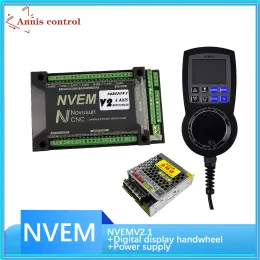 Controller NVEM Mach3 CNC Controller 3/4/5/6 Axis Controller System CNC Gravering Machine Kit 6 Digital Display Electronic Handhjul