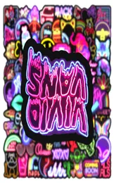 100pcs Mieszane naklejki samochodowe Graffiti Neon Light do deskorolki butelka do butelki Laptop Decor Pad Motorcycle Guitar PS4 PH9451775