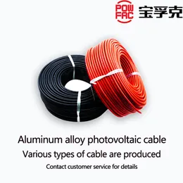 Aluminiumlegierung Photovoltaikkabel 100 m/6m² flexible Kabel mit einem Leiter von Aluminiumlegierungen für ein Kern -Legierung für das Photovoltaik -Stromerzeugungssystem/Solarpanelkabel