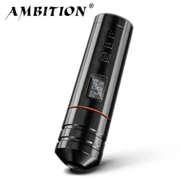 Ambition Blade Wireless Tattoo Pen Machine 5-12V 4.0mm Stroke Coreless Motor Professional Tattoo Supply For Artist Body Art 240315