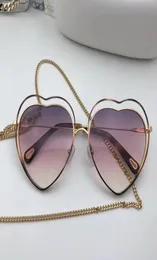 Luksusowy projekt mody kobiety okulary przeciwsłoneczne w kształcie serca pusta rama z ramą przezroczystą kolorową soczewki ultralekkie okulary 1314642759