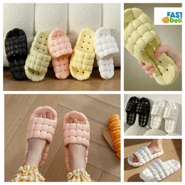 Slippers Home Shoes GAI Slide Bedroom Shower Room Warm Plush Living Room Softs Wearing Cotton Slippers Ventilate Woman Mens pink whites