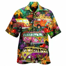 Sommer Heißer Verkauf Hawaiian Shirt für Männer 3d Carto Flamingo Männer Hemd Strand Übergroßen Lustige Männer Kleidung Fi Kurzarm t7Xc #