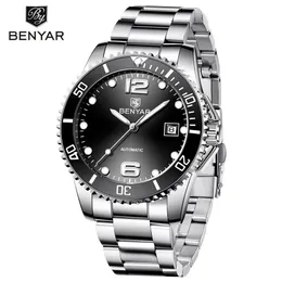 BENYAR Top Marke Männer Mechanische Uhr Automatische Mode Luxus Edelstahl Männlichen Clock219x