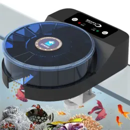 Alimentatori Acquario Alimentatore automatico WiFi Modalità acquario Alimentazione regolare e quantitativa dei pesci Plug-in DC 6V/1A Capacità 60ml