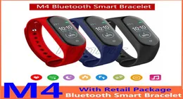 3 cores M4 Banda de pulseira inteligente Rastreador esportivo ao ar livre Freqüência cardíaca Monitor M4 Smart Wrist Watch PK M4 PR9272449