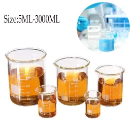 ジャケット3000ml5ml Pyrex Glass Beaker borosilicate GG17 GG17 Glage ChemistryBeakersを測定するビーカー