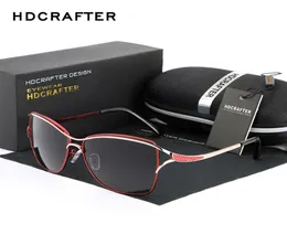 Occhiali da sole per occhio gatto polarizzato HDCRAFTER Designer di marchi in stile moda che guidano occhiali da sole per donne oculos de sol occhiali cx205830394