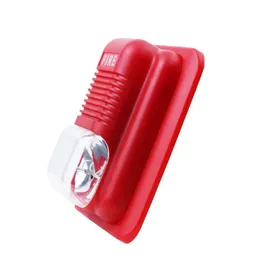 Yangın Alarmı Korna 119 Yangın Alarm LED Yanıp Siren Işık Siren 12V 24V Yangın Sesi ve Işık Ateş Alarm Sesi ve Işık