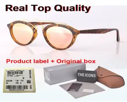 Markendesigner-Sonnenbrille für Männer und Frauen, Gatsby, Retro-Vintage-Brille, Sonnenbrille mit rundem Rahmen, Glaslinse, Sonnenbrille mit Einzelhandelsbox und Labor 1318100