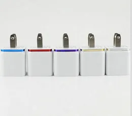 Зарядные устройства для мобильных телефонов, вилка стандарта США, 2А, двойной USB-адаптер для настенного зарядного устройства, 2-портовый адаптер для зарядного устройства для i-телефона HTC Samsung3874099