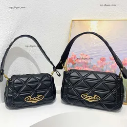 Viviane Westwood Bag 2024 Nowa zaawansowana torba Bagieette Baguette Diamond Designer torebka Siatka Sieci pojedynczego ramienia torby krzyżowe Texure Style 709