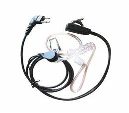 10x 2 Pin Güvenlik Gizli Akustik Hava Tüpü Kulak kulaklığı mikrofon PTT Motorola için iki yönlü radyo telsizi RDU2020 BPR40 CP110 6544603