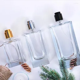 Frascos de armazenamento YUXI Square Glass Perfume Bottle Spray