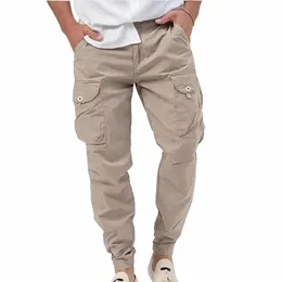 Novos homens Flex Cargo Pant Bolso Calças Casuais Corredores Sweatpants Ginásio Calças Esportivas Ativas Workwear Leggings Para Homem S9p6 #