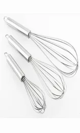 8quot 10quot 12quot Stainless Steel Egg Beater Hand Whisk Mixer Balloon Wire Whisk for Blending Whisking Beating Stirring Ki5258918