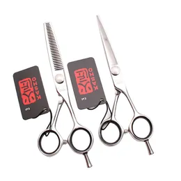 Tesoura profissional de cabeleireiro 55 6 Japão Cabelo de cabelo inoxidável Rainning Shears Barber Makas Drop H1021 240315