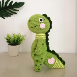 Kniting Nowy szydełko dinozaur DIY Ręcznie robiony szydełkowy materiał Material Dolls Pakiet Ręcznie robiony prezent dla niemowląt