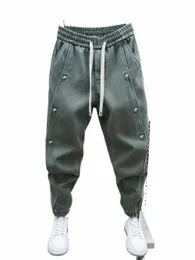Fi Street Pants Cott Casual Harem Calças Inverno Engrossado Quente Sweatpant Marca de Luxo Roupas Masculinas m8cH #
