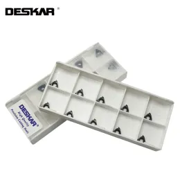 Libera 10PCS DESKAR 06IR 08IR A55 A60 ISO LDA LDC Indicizzabili Inserto Filettatura Lama CNC Inserto In Metallo Duro tornio filettato utensili di tornitura