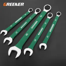Files GREENERY Plum Blossom Open Dual Purpose Wrench Dead Wrench Double Head High Torque High Hardness Auto Repair Hardware Hand Tool