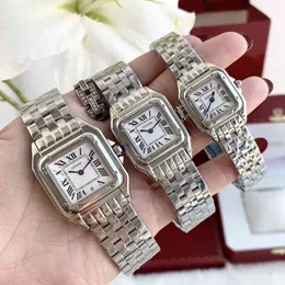 ساعة Panther تاريخ اليابان Quartz Wrist Panthere Watch Women Men زوجين زرقاء Pin Sport Clock Stainless Steel روما الساعات 3034