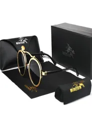 Mincl 2019 New Fashion Round Metal Punk Sonnenbrille Men039s und Women039s Eyewear Retro Sonnenbrille UV400 mit Box NX2861889
