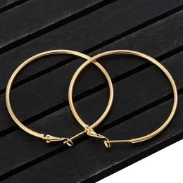 Hoop Huggie 40mm 60mm 70mm 80mm Exaggerate Large Smooth Circle Earrings Brincos Simple Party Circle Earrings 240326