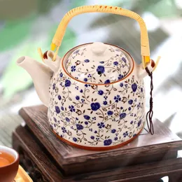 Dinnerware Sets Vintage Tea Kettle Loose Enamel Teakettle Chinese Style Teapot Retro