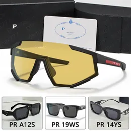 Designer Sonnenbrille für Frauen Herren Prades Brille Outdoor -Farbtöne Luxusmarke Pra Brillen 04 16 17 19Ws Lady Beach Schmaler Rahmen Optionales dreieckiges Signatur