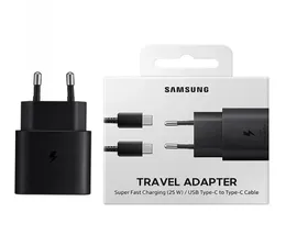 Originales 25-W-Superschnellladegerät für Samsung Galaxy S20 S21 Note 10 20 USBC Typ C PD 20 Ultra 10 mit Einzelhandelsverpackung 8004829