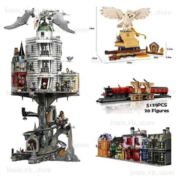 Bloki 76417 Bank Czarodziejki 75978 BLUCKI BUDULACJI GRINGOTTS BRICKS IREMBELLY Dragon Castles Toys Prezenty Świąteczne Zestawy chłopców 71043 T240325