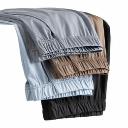 high Quality Antibacterial Cott Sleepwear Men Shorts Summer Black Tech Cool Slee Pants Clothes For Sleep Home Pants XL 5XL k8pH#