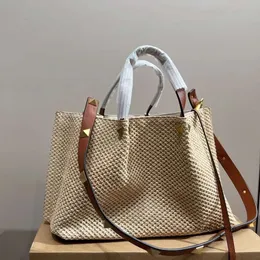 5A Brand Designer Bag New Summer Fashion Luxury Lafite Tote Super Large Trace Rivet Rovet Beach Beach Bag Bag Bag Bag Bag 389