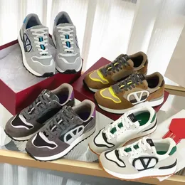 Vlogo Pace Düşük Üst Sneakers Man Trainer Tasarımcı Ayakkabı Kadın Gündelik Ayakkabı Deri Loafers Lüks Süet Elbise Üç Moda Ayakkabı Açık Sabah Platform Platform Ayakkabı
