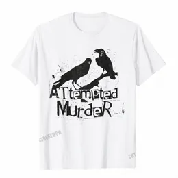 attempted Murder Crows Collective Noun Halen T-Shirt Camisas Men Student Cheap Fitn Tight T Shirt Cott T Shirts Normal u22E#