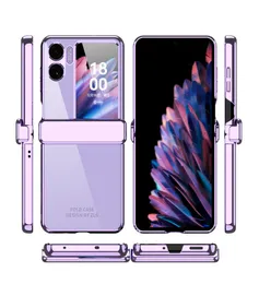 حالات الطلاء الشفافة لـ OPPO Find N2 Flip Case Armor قابلة للطي Ring Ring Cover Cover1134872