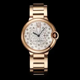 مشاهدة Diamond Automatic للزوجين اثنين من الخيارات الميكانيكية الياقوت مزدوج Div مرآة جوهرة المقبض الفولاذ مصقوف الأزرق الساعات الفاخرة