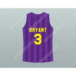 Anpassat alla namn alla lag Prince Nelson Bryant Junior High Schoo 3 Basketbolltröja Minneapolis All Stitched Size S M L XL XXL 3XL 4XL 5XL 6XL Top Quality