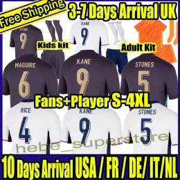 S-4XL 24 25 England Euro Cup Soccer Jerseys Kane Sterling Grealish Rashford Mount Bellingham Saka Trippier National Team Football Men Kids Full Kits AAA