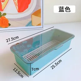 2024 Organizer for Cosmetics Transparent Eyebrow Pencil Brush Holder Makeup Organizer Boxes Brush Containers Storage Box