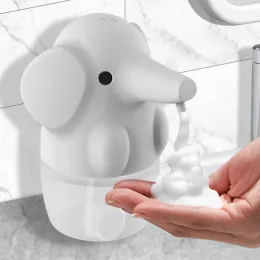 Dispensers Cartoon Touchless Soap Dispenser Elephant Automatisk tvåldispenser USB -laddning av tvålbehållare