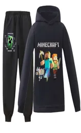 Benim Dünya Minecraft kapüşonlu kazak moda moda ve büyük çocuklar039S Suit7092199