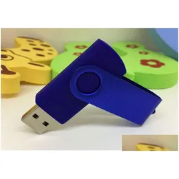 Other Drives Storages Promotion Pendrive 64Gb 128Gb 256Gb For Usb Flash Drive Gift Good U Disk Rotational Style Memory Stick With F Otfnq