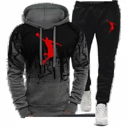 Männer Sets Spl Ink Sweatshirt Anzug Männer Herbst Kleidung Neue Zwei Stück Overfit Hoodie und Hosen Anzug Trainingsanzug Mann set Hose a2da #